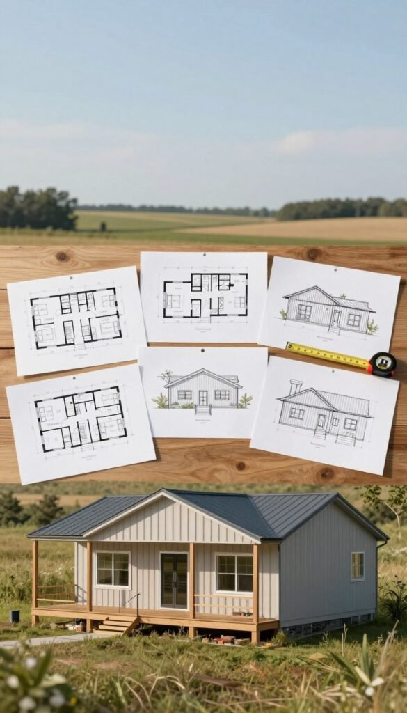 low cost simple barndominium​